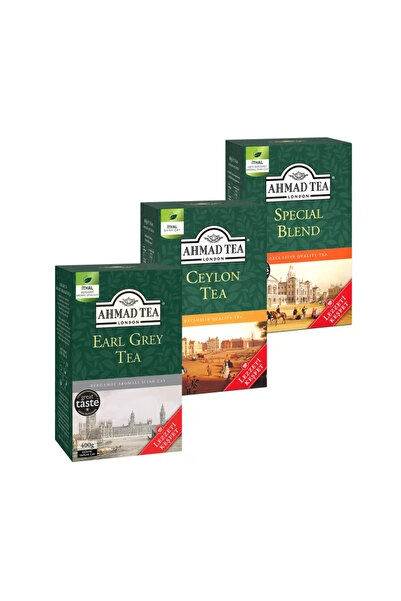 Ahmad Tea Avantaj Paketi 3’lü Dökme Çay (Earl Grey 400 gr + Special Blend 200...