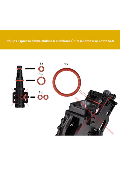 Philips EP 5144 Espresso Kahve Makinesi Orijinal Demle Ünitesi Contası ve Con...