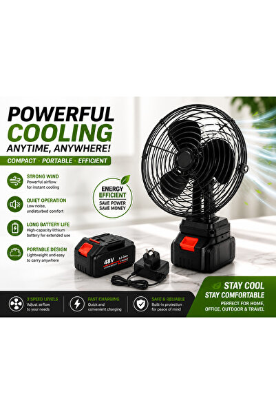 LITHIUM İON LITHIUM ELECTRIC FAN