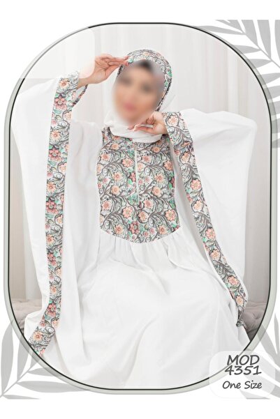 MAYAR Soft Cotton Classic Floral Print Prayer Set - Model