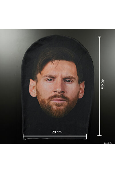 Yansıma Messi Baskılı Yıkanabilir Kumaş Maske - Özel Tasarım Yüz Maskesi
