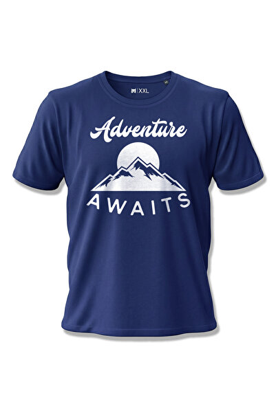 North Whiskers تي شيرت مطبوع عليه "Adventure Awaits Nature and Camping" مصنوع...