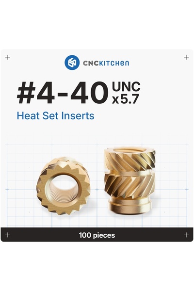 CNC Kitchen Piulite inserabile #4-40x5.7mm 100buc