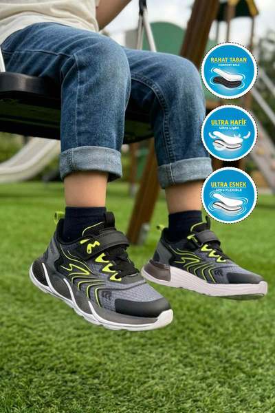 Marco Kids 26Y326 P Black Boys' Sports Shoes