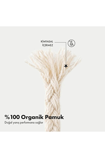 MERWAX 50’li Mum Fitili Seti – %100 Pamuk, İs Yapmayan, Stickerlı Hazır Mum Fitilleri