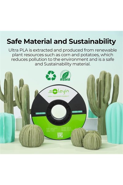 Creality Soleyin Ultra Pla Mat Siyah Filament 1.75mm 1kg