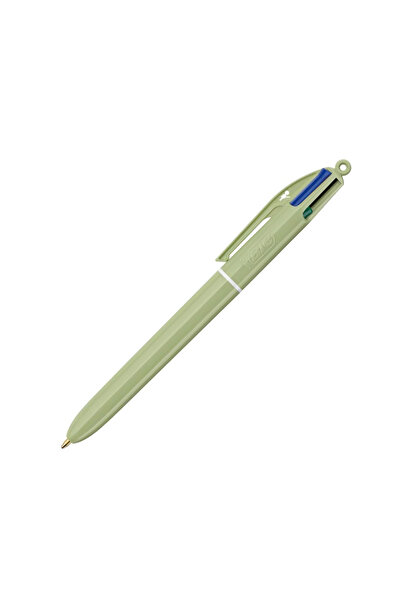 Bic 4 Colours Mineral Tones Pastel Yeşil Gövdeli 4 Renkli Tükenmez Kalem