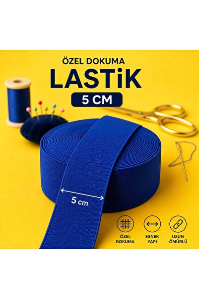 beyna aksesuar Sert Dokuma Renkli 5 cm Dayanıklı Paça Don ve Bel Lastiği 1 Pa...