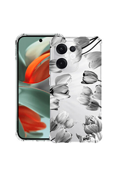 bestcase Husă Antișoc pentru OPPO Reno13 F / FS, Florală - Lalea Neagră, 1988...
