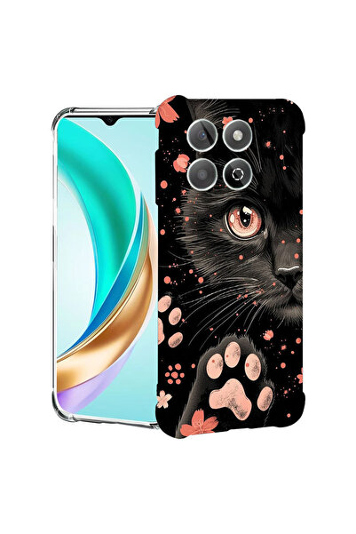 bestcase Husă Antișoc pentru Honor 400 Smart / X7d, Pisică Neagră, 2078495 AS...