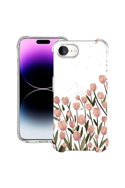 bestcase Husă Antișoc pentru Apple iPhone 16e / 17e, Florală - Lalea Pastel, ...