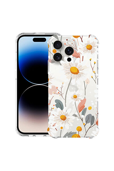 bestcase Husă Antișoc pentru Apple iPhone 14 Pro Max, Florală - Margarete, 13...