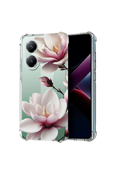 bestcase Husă Antișoc pentru Poco X7 Pro 5G, Florală - Magnolie Roz, 1988230 ...