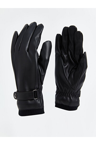 LC Waikiki Faux Leather Men's Gloves