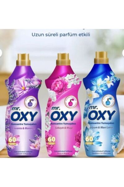 MR.OXY Oxy Mr. Konsantre Yumuşatıcı Lilyum-şakayık-lavanta 14400ml 3 lü set