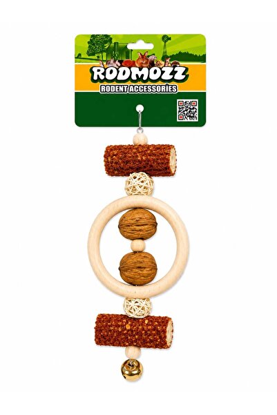 RodMozz Premium Halkalı Cevizli Kemirgen Oyuncağı