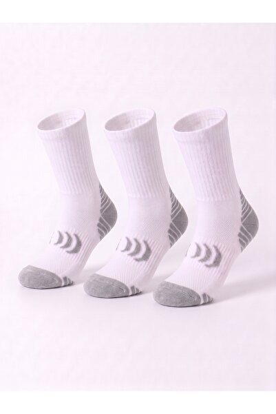 dimi socks Βαμβακερές Αθλητικές Κάλτσες Eco1 Σετ 3 Ζευγαριών Λευκές
