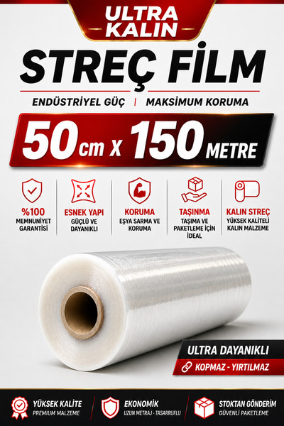 OPTİMEX Mega Boy Eşya Mobilya Sarma Koruma Ambalaj Streci Taşıma Taşınma Koli...