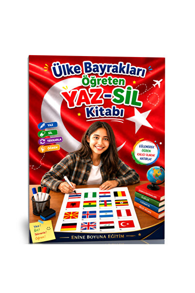 Enine Boyuna Eğitim كتاب ياز-سيل لتعليم أعلام الدول