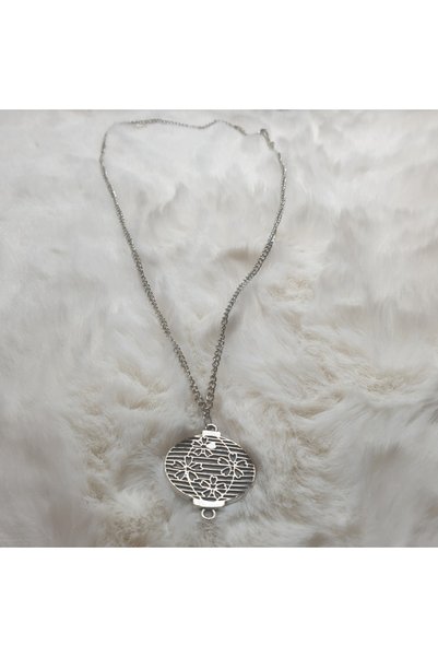 Ororabutik Orora Fairycore Silver Color Flower Figured Necklace