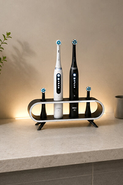 Maygiy Oral-B iO Dual Diş Fırçası Standı – 2 Gövdeli & 2 Başlıklı Premium Düz...