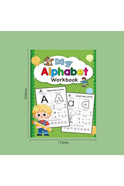 Choice كتاب تتبع الحروف الإنجليزية مكون من 48 صفحة - تدريب على التحكم بالقلم ...