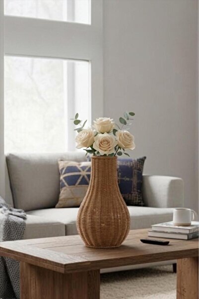 Bayev Favorite 9207 Rattan Onion Vase Flower Pot Decoration