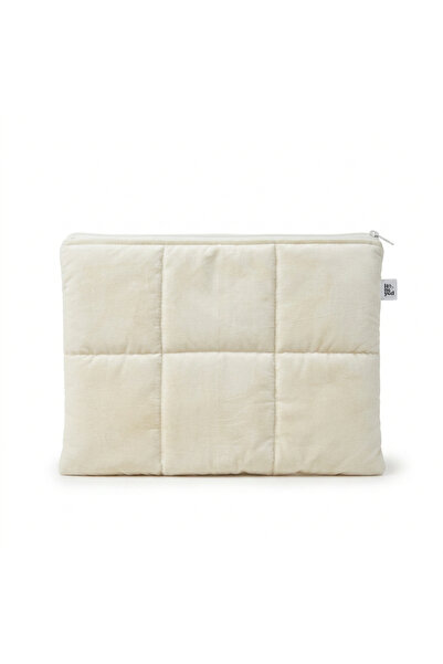 thehoneyed The Honeyed MacBook Laptop Kılıfı 13-14-15/16 İnç Krem Kapitone Ko...
