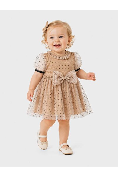 OUTLET İsi̇z Baby Girl Stylish Tulle Dress