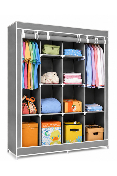 Generic Luxury Fabric Wardrobe Cabinet Multipurpose