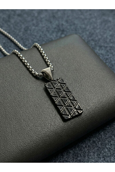 Velcari Geometric Minimalist Style Stainless Steel Men's Necklace