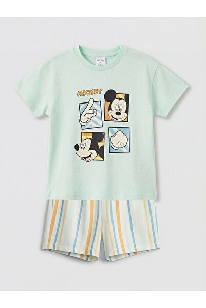 LC Waikiki Lcw Baby Mickey Mouse Printed Baby Boy Suit