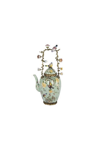 Mikasa Moor Yeşil Kuş Çiçek Saplı Çaydanlık 22x43cm