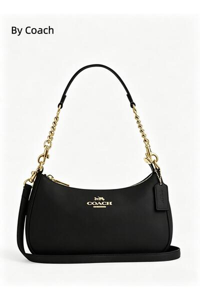 Coach New York حقيبة كتف تيري من القماش الكتاني المميز للنساء، حقيبة كروس بود...