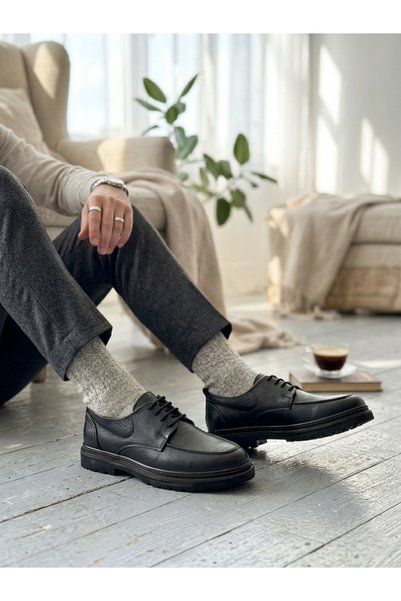 Derify 100% Genuine Leather Daily Comfortable Classic Men's Shoes