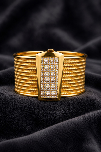 Enum Company Kadın, hediyelik Taşlı 9 Sıralı Trabzon Kelepçe - Özel Tasarım (...