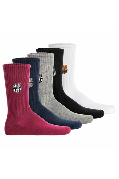 FC BARCELONA Unisex-Socken, 5er-Pack - Tennis-Sticksocken, Emblem-Logo bestic...