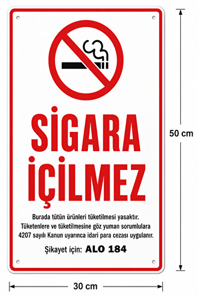 Sigara içilmez levhası