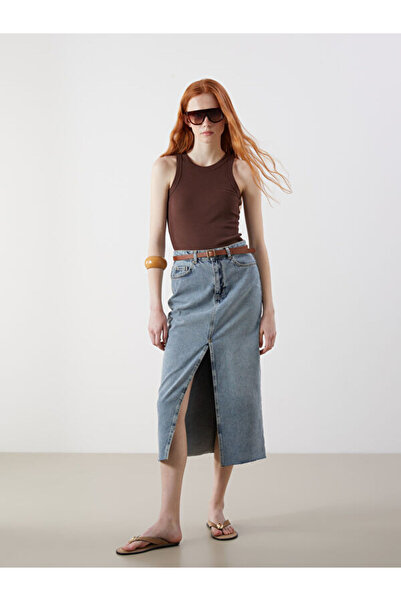 LC Waikiki Slim Fit Women's Jean Skirt