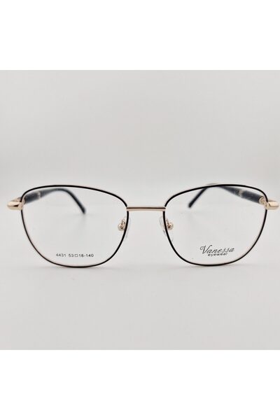 Vanessa Rame Ochelari de Vedere Dama C30,Oval,Metal,Negru,ieftine,usoara,fash...