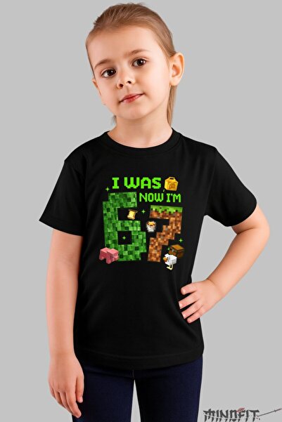 GILDAN Μπλουζάκι Minecraft Έξι Επτά για τα Γενέθλιά μου
