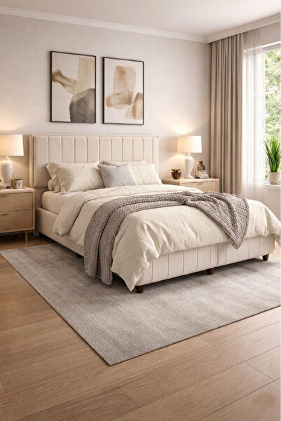 AES HOME DESİGN BELLA İkili Set, Çift Kişilik Baza Başlık Seti(YATAK VE DİĞER...