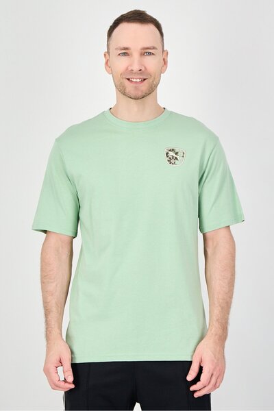 Puma Men Relaxed Fit Short Sleeve Palermo Outdoor T-Shirt, Mint Green