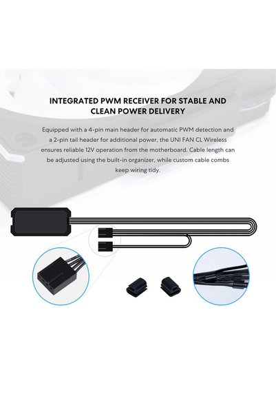 Lian Li UNI FAN CL WIRELESS 120 Reverse Blade Single Pack Fan - Black
