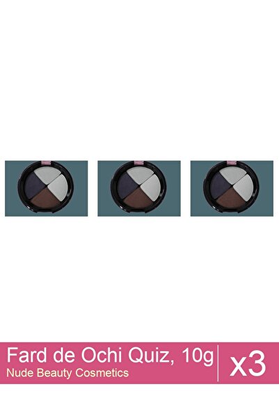 Makeup Set of 3x Eyeshadow Quiz, 10g No. 452