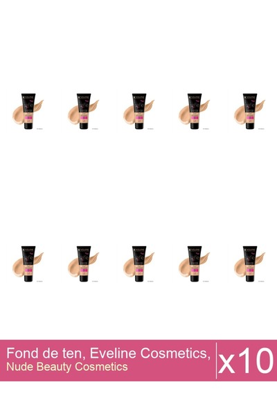 Makeup Set 10x Foundation, Eveline Cosmetics, Selfie Time 2 in 1, 04, 30ml
