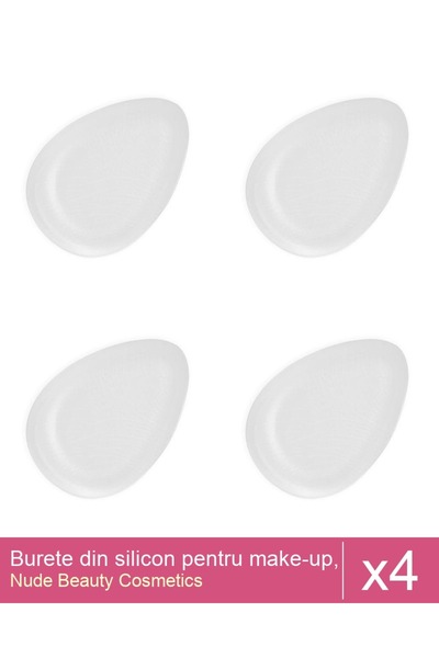 Makeup Set 4x Burete din silicon pentru make-up, transparent