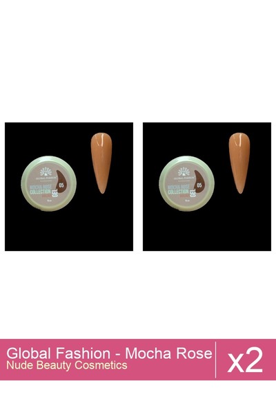 Makeup Set 2x Global Fashion - Mocha Rose Builder Gel 15g, Nr.05