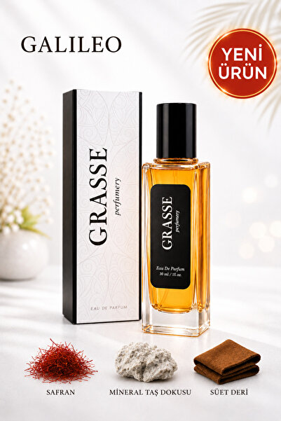 grasse parfumery GALILEO – Mineral & Deri Dokulu Niş Koku | Unisex EDP 100 ML...