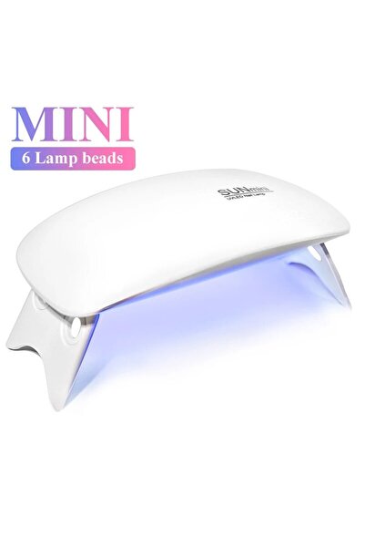 Choice1 مصباح أظافر LED صغير أبيض يعمل بالأشعة فوق البنفسجية بقوة 6 واط لتجفي...